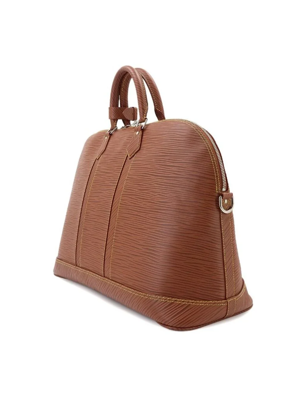 Louis Vuitton Epi XL Alma Travel GM 2-Way Bag Cognac